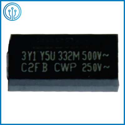 Tụ điện an toàn cho chip bọc nhựa 11,4x6,0mm 500VAC 10-4700pF Y5P Y5U Y5V