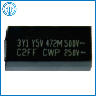 Tụ điện an toàn cho chip bọc nhựa 11,4x6,0mm 500VAC 10-4700pF Y5P Y5U Y5V