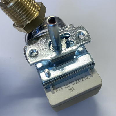 Điều chỉnh bóng đèn ống thông mạch nhiệt 290F 16A WTA Bimetal Thermostat chuyển đổi với 3/8' NPT sợi