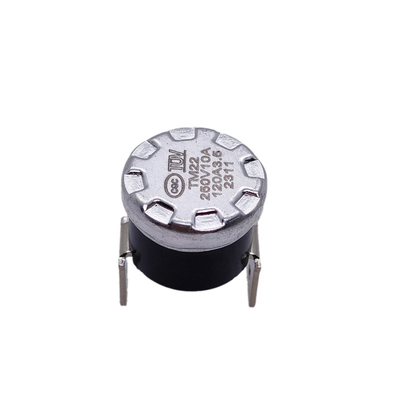 Tái thiết lập tự động KSD301 Bakelite Khởi động nhiệt TM22 Thermostat nhôm bimetal đóng bình thường 10A 250V 120C