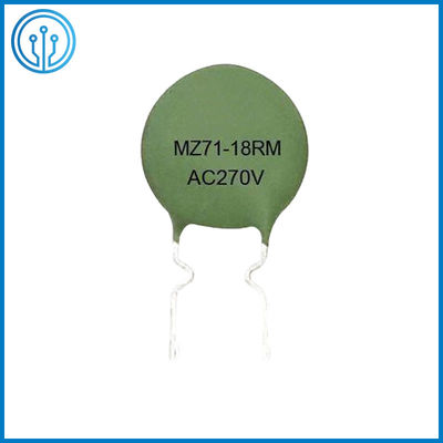 Khử mùi MZ71 18OHM Ceramic PTC Nhiệt điện trở 7,5MM Hệ số tích cực Nhiệt điện trở
